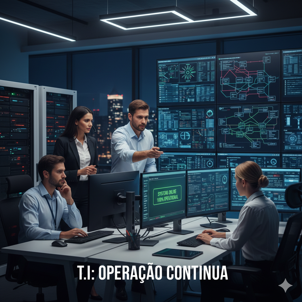 Como o suporte de TI garante o funcionamento contínuo dos sistemas empresariais